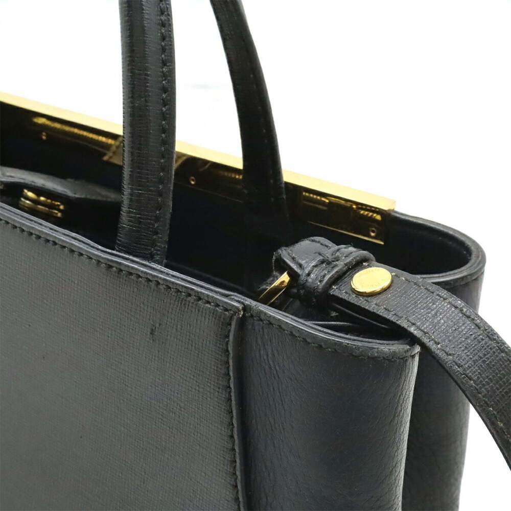 FENDI Black Leather Shoulder Bag - Picture 9 of 10